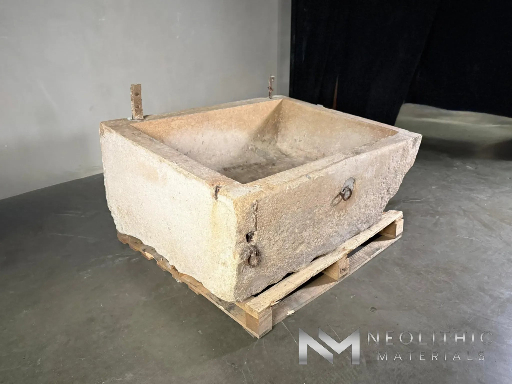French Antique Limestone Trough - Image 2