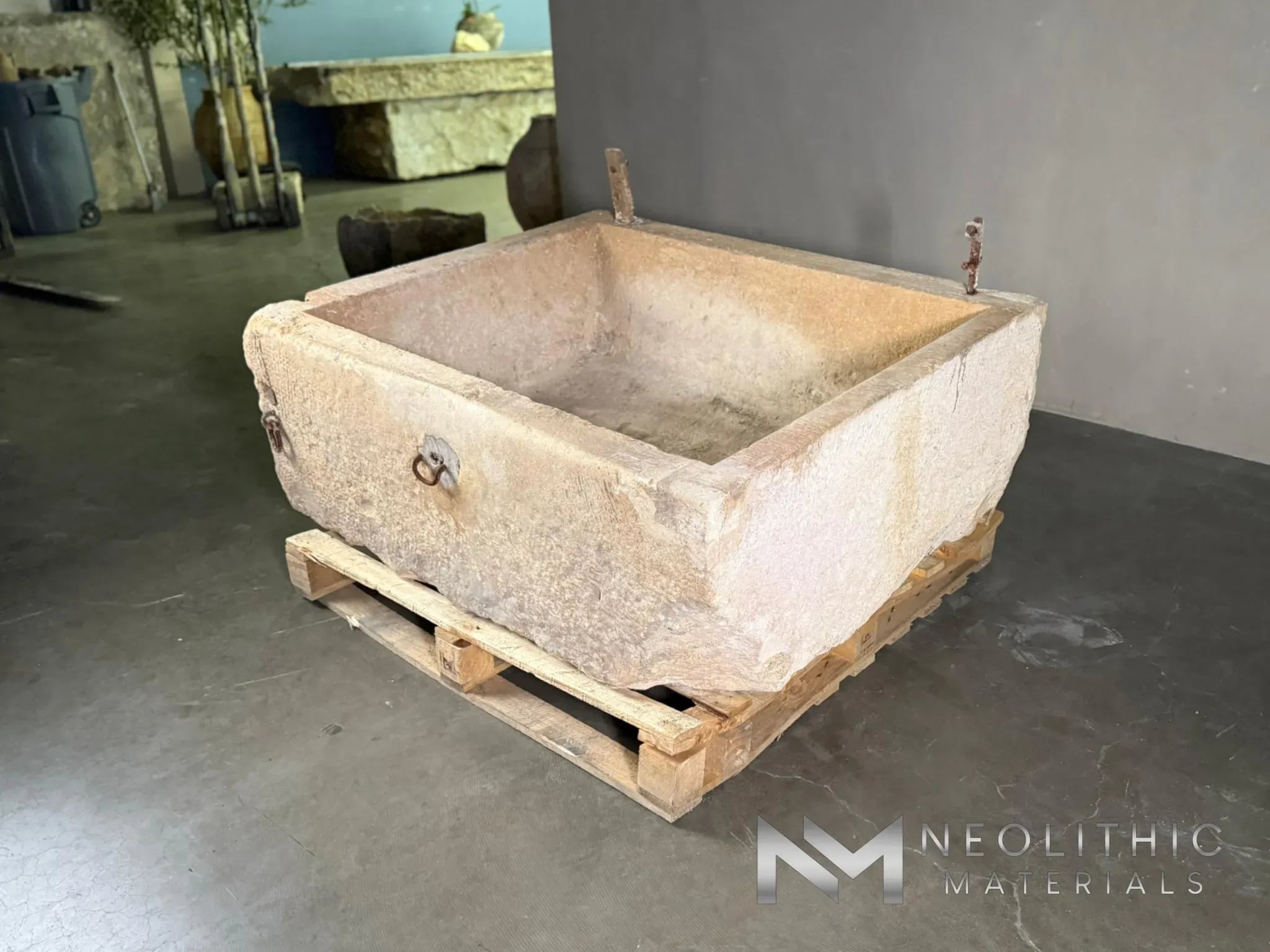 French Antique Limestone Trough - Image 3