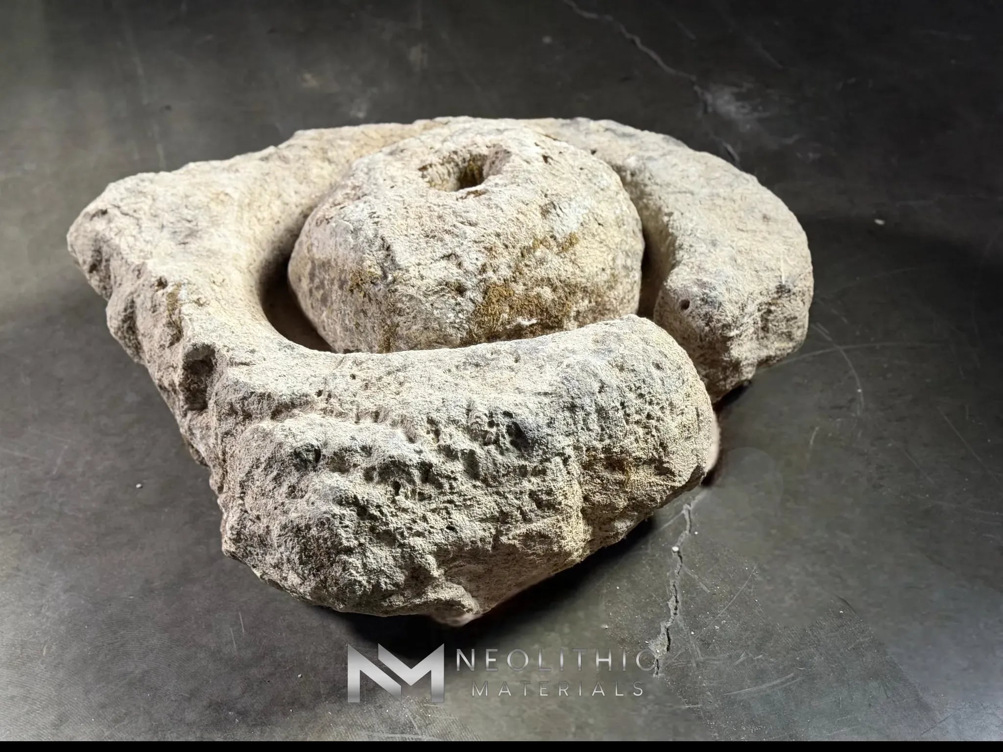 French Antique Limestone Rotary Quern - Image 2