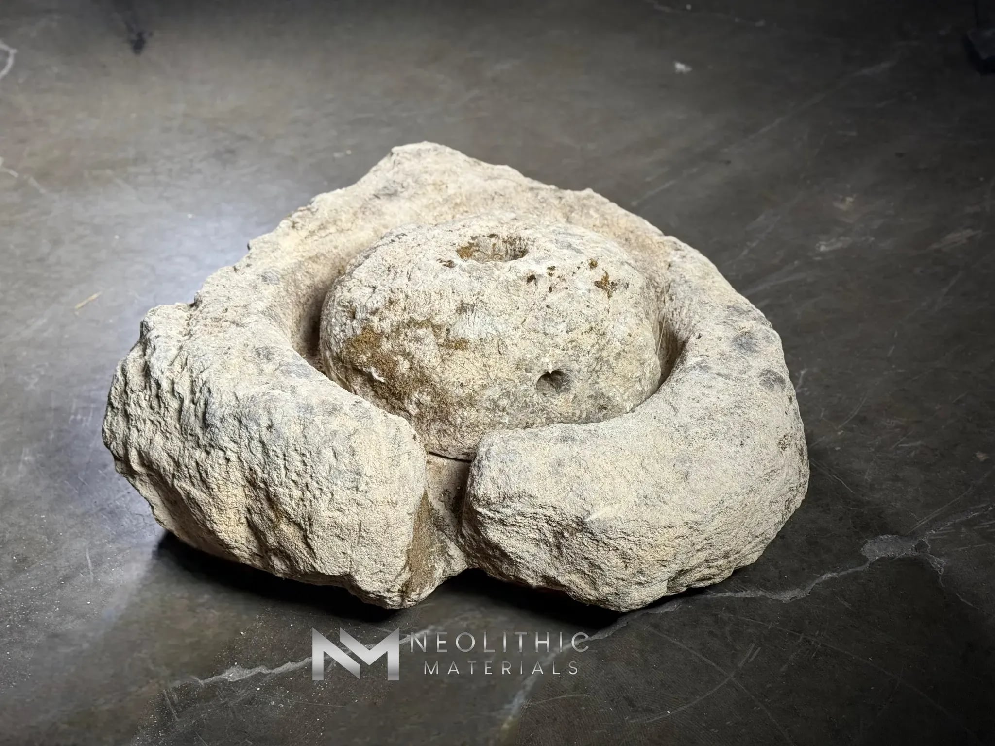 French Antique Limestone Rotary Quern - Image 3