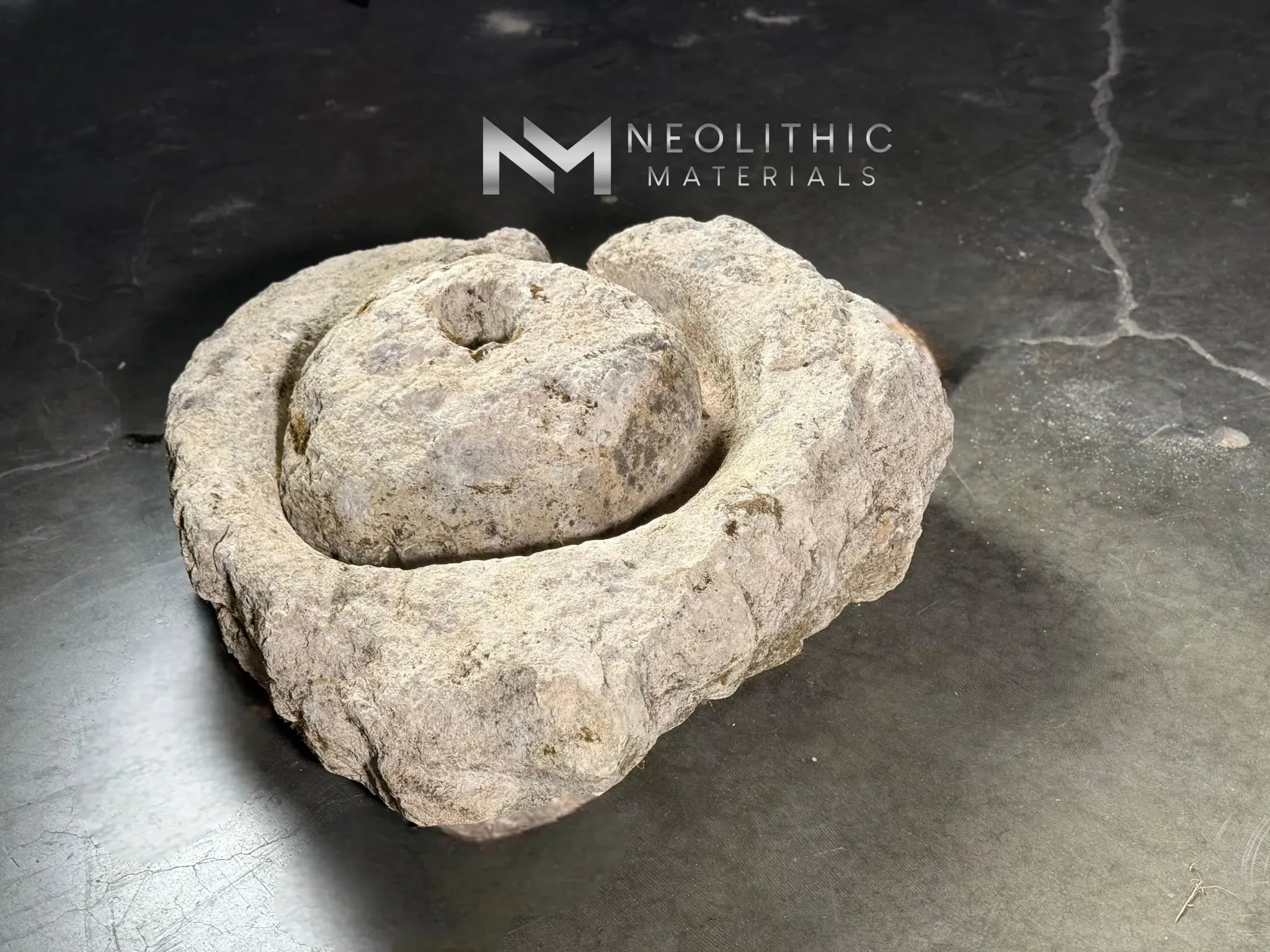 French Antique Limestone Rotary Quern - Image 4