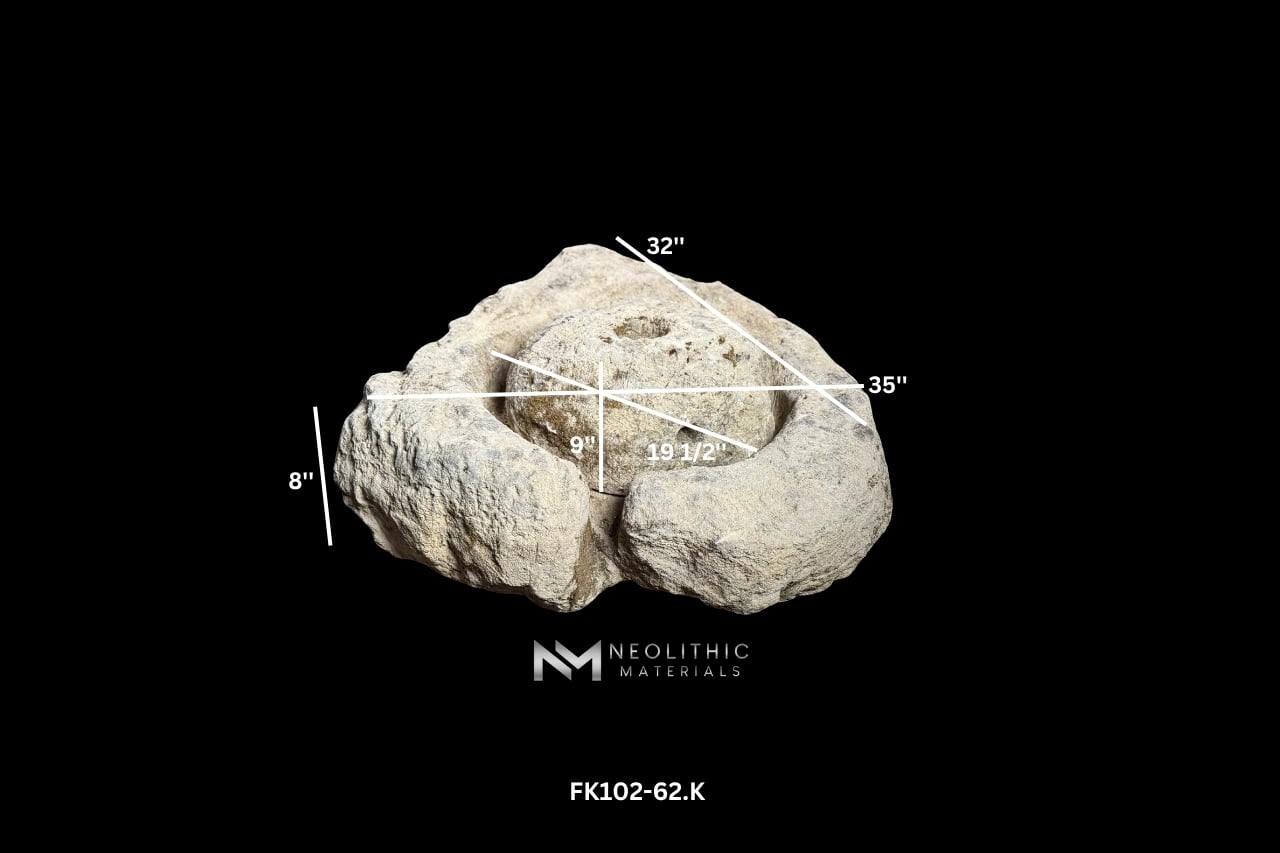 French Antique Limestone Rotary Quern - Image 11