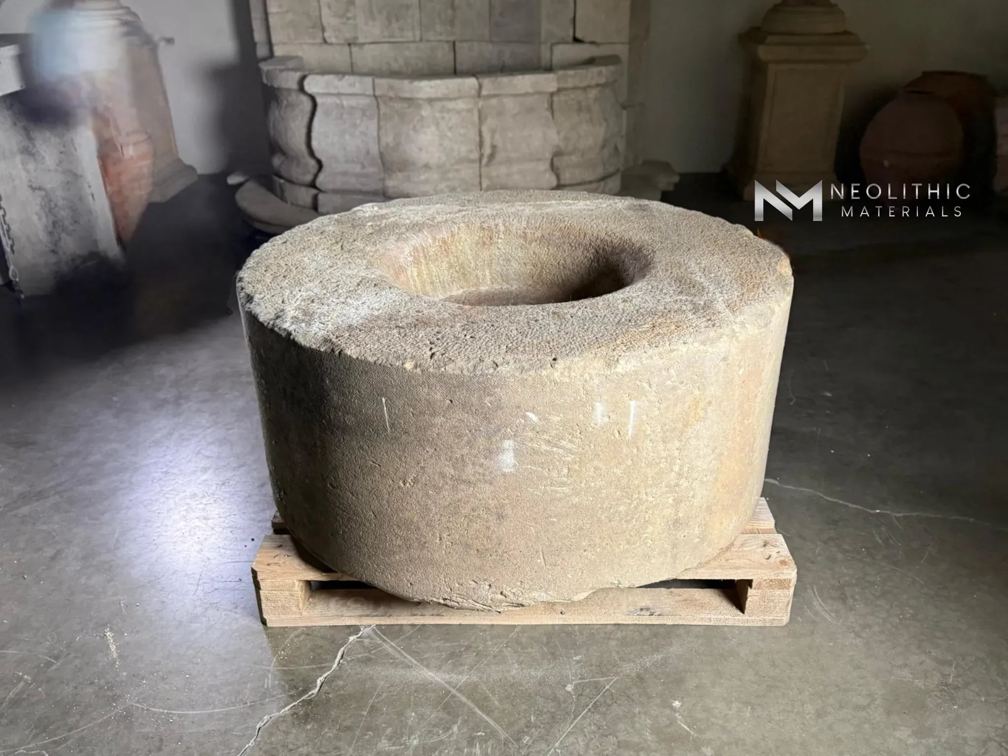 French Antique Limestone Mill - Image 1