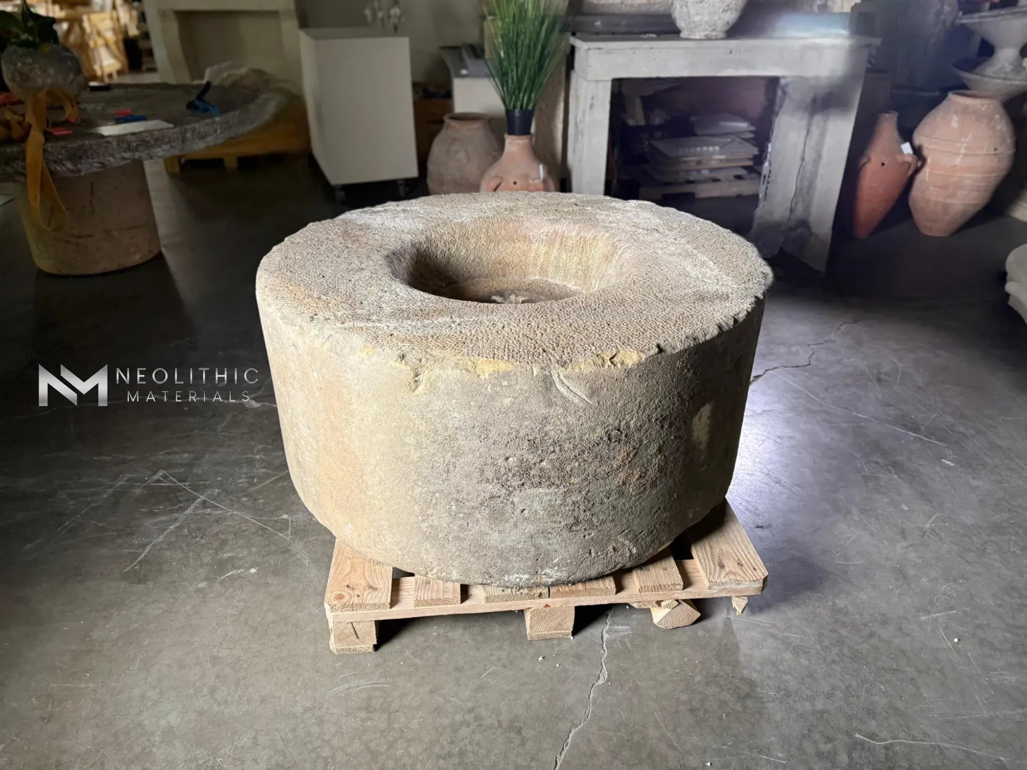 French Antique Limestone Mill - Image 3