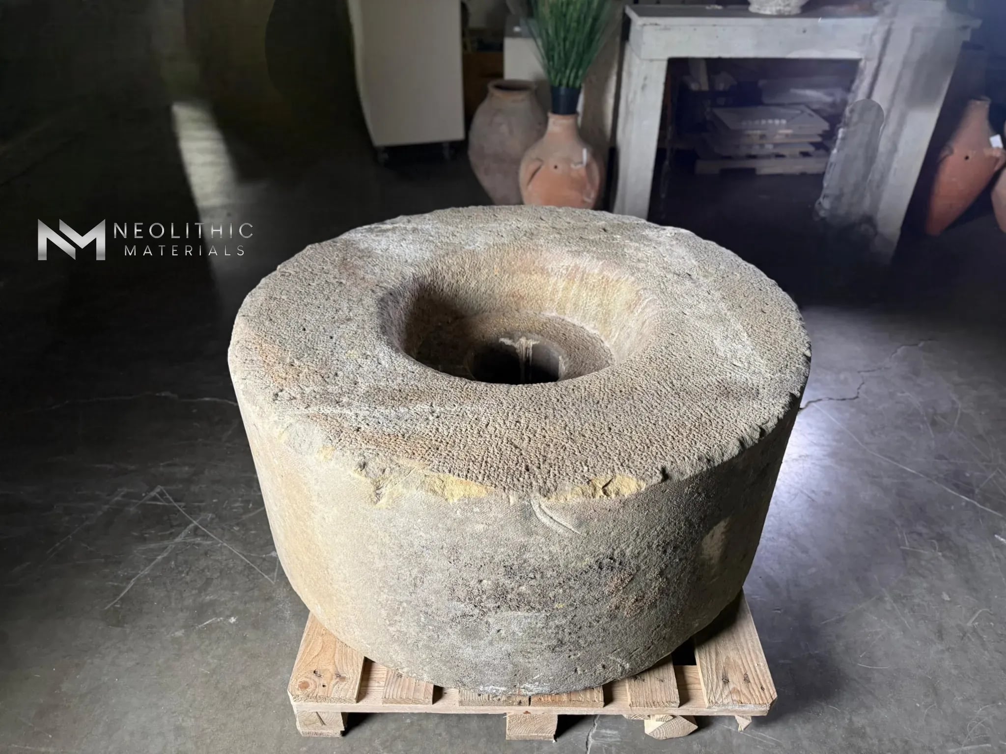 French Antique Limestone Mill - Image 4