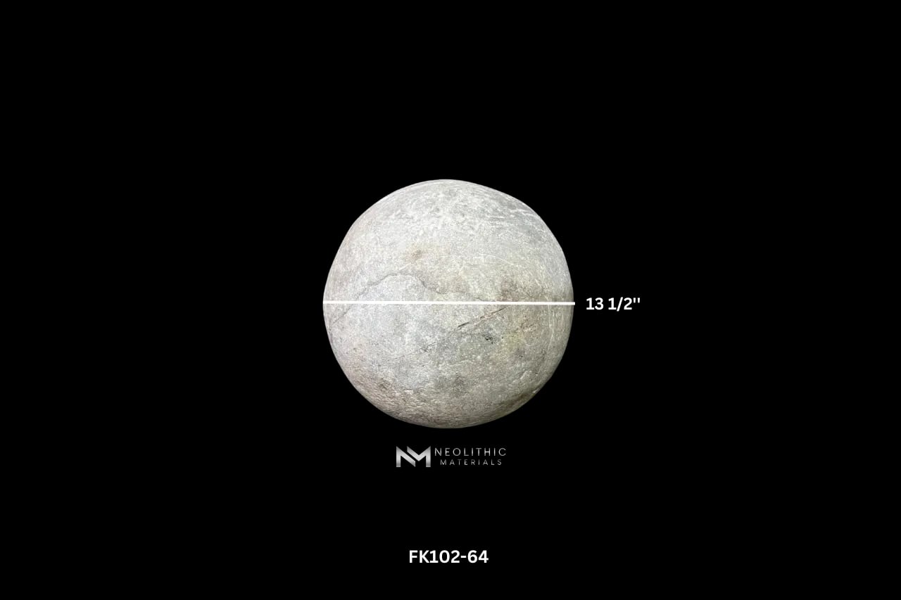 French Antique Limestone Garden Sphere - Image 5