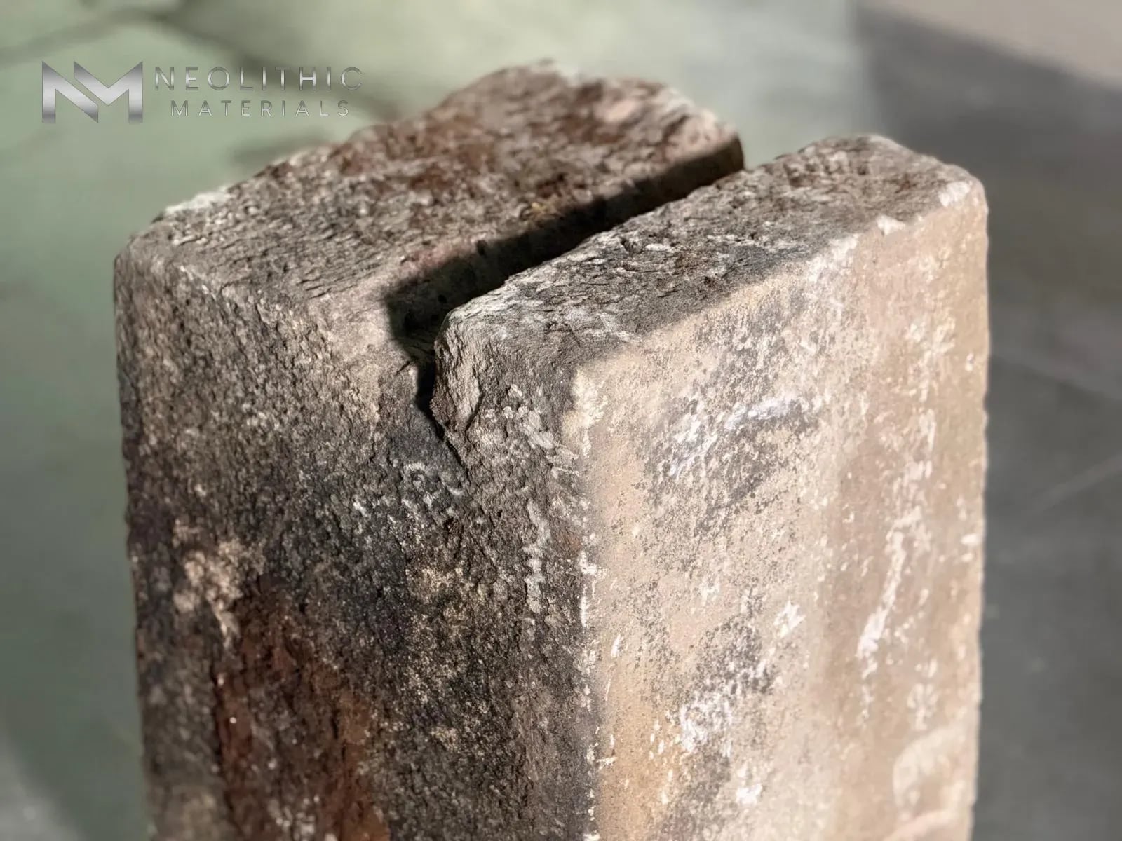 French Antique Limestone Pedestal - Image 7