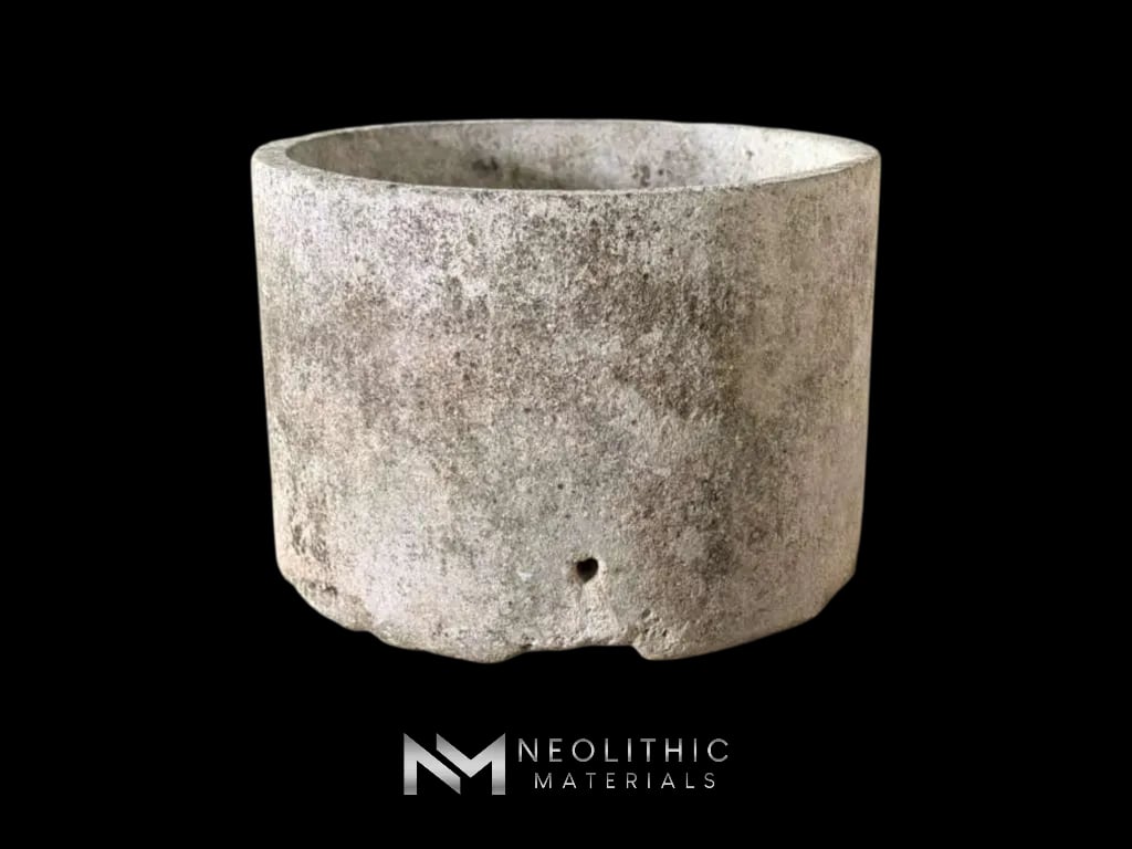French Antique Limestone Round Trough