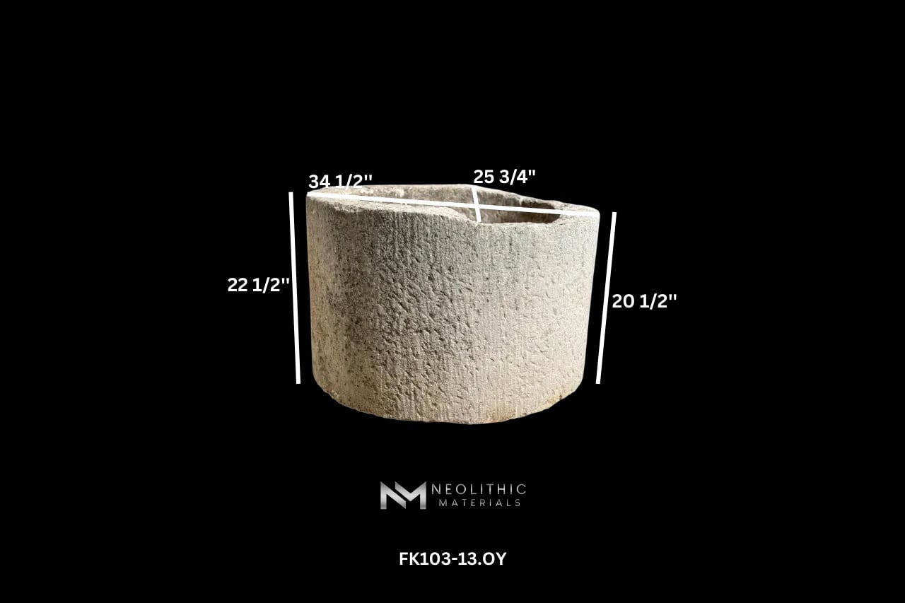 French Antique 19th Century Limestone Well - Image 9