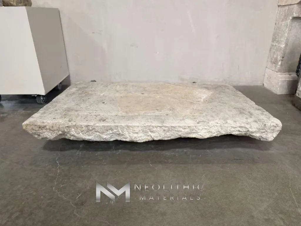 French Antique Limestone Slab - Image 1