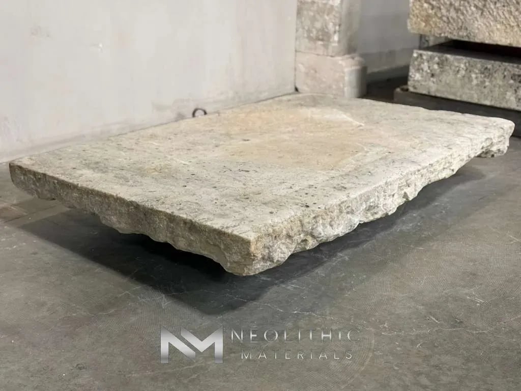 French Antique Limestone Slab - Image 2