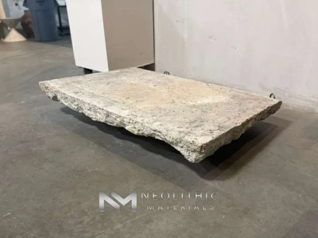 French Antique Limestone Slab - Image 3