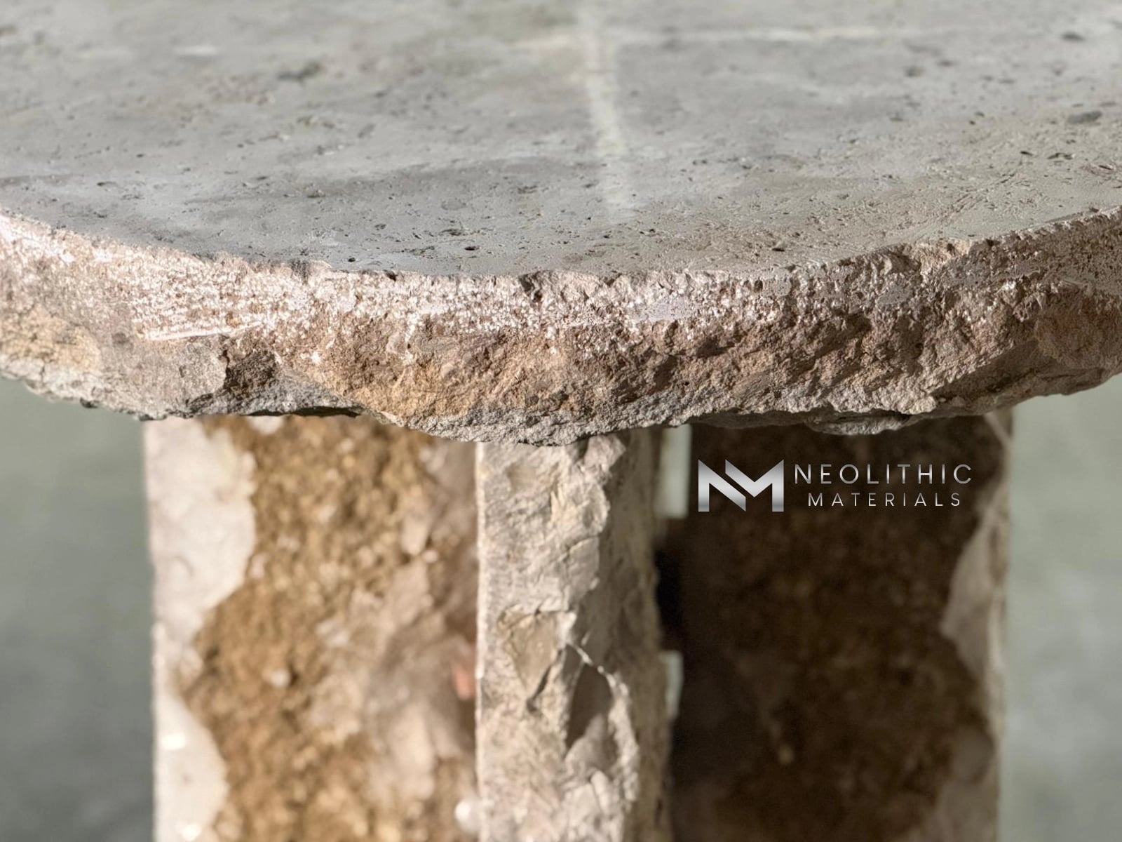French Antique Limestone Table - Image 6