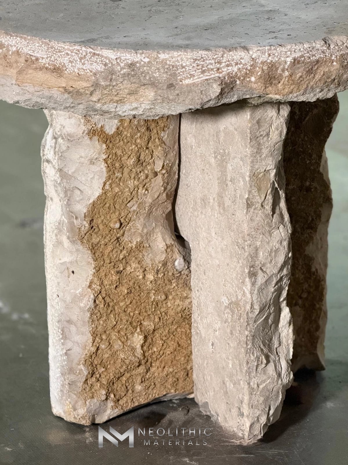 French Antique Limestone Table - Image 7