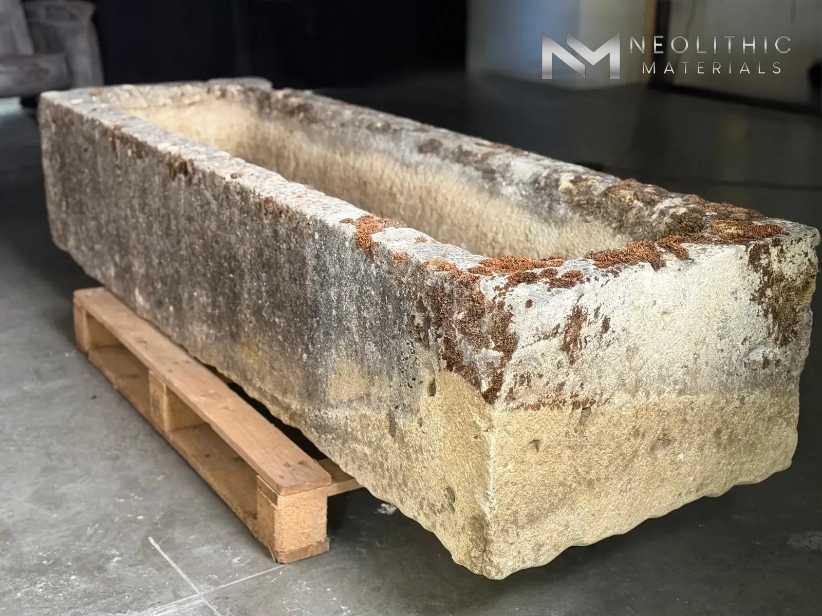 French Antique Limestone Trough - Image 3