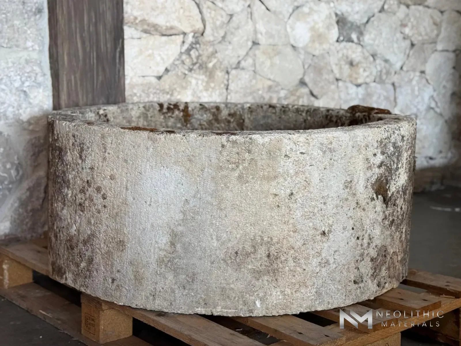 French Antique Limestone Wellhead - Image 2