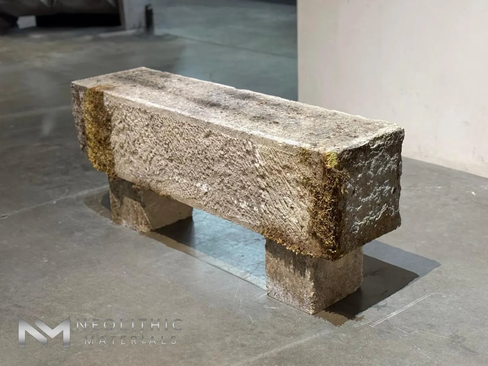 French Antique Limestone Bench - Image 2