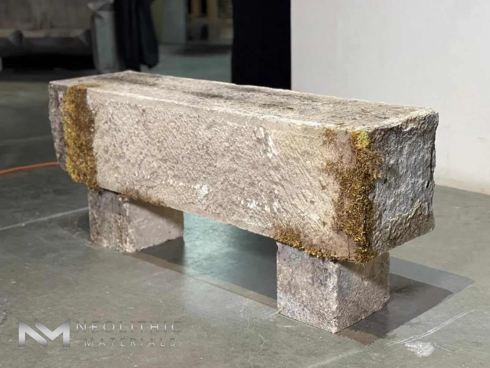 French Antique Limestone Bench - Image 3
