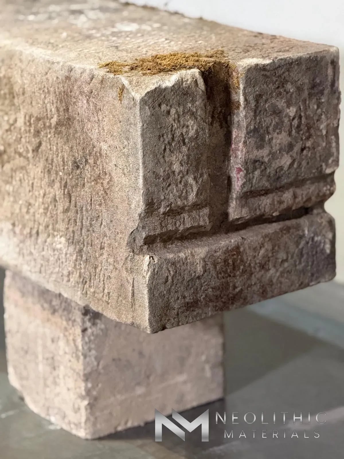 French Antique Limestone Bench - Image 4