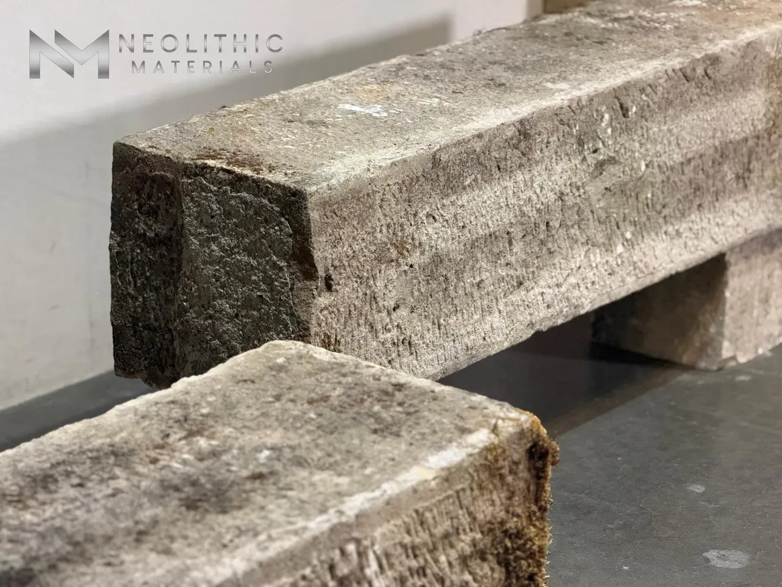 French Antique Limestone Bench - Image 9