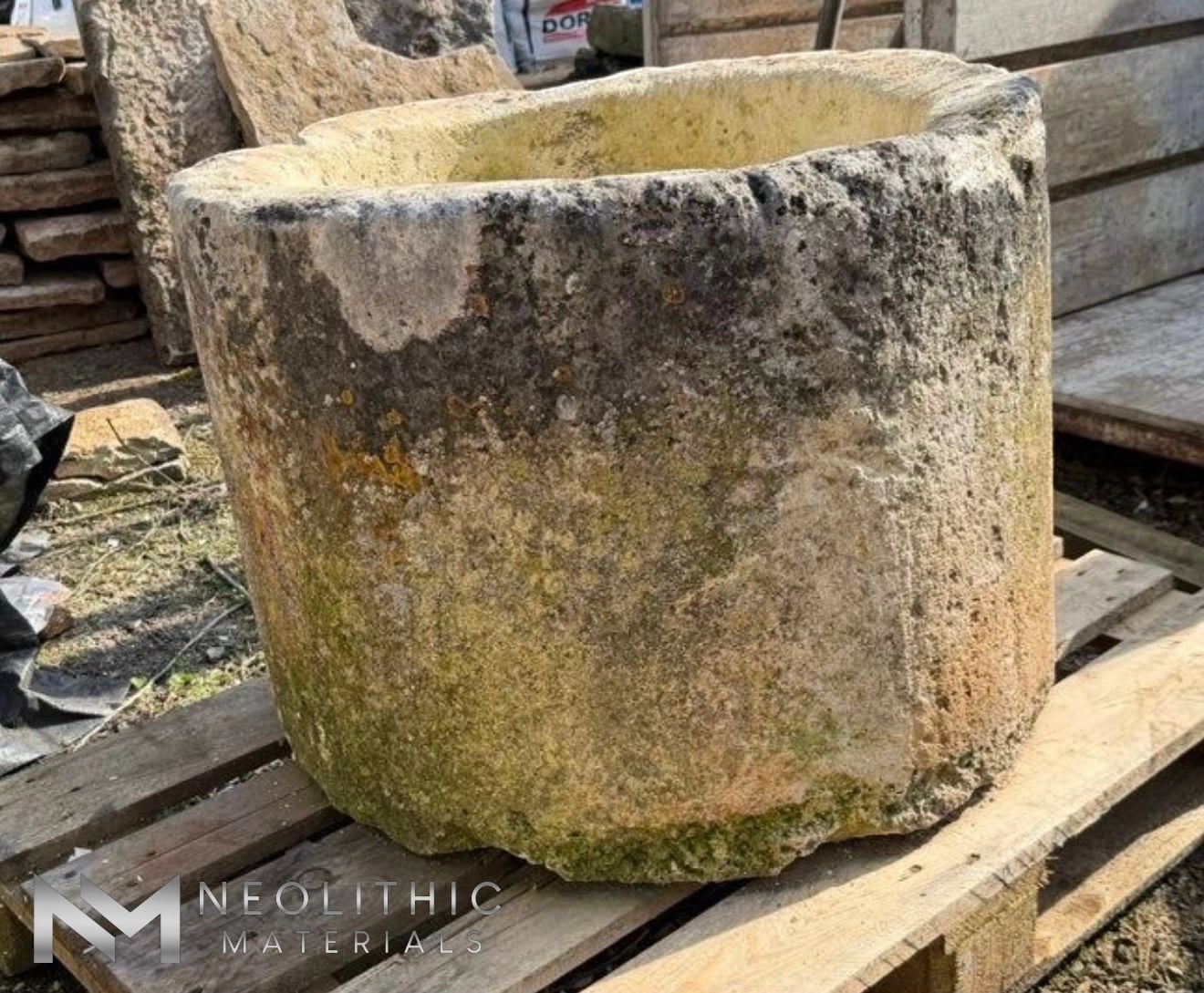French Antique Limestone Trough