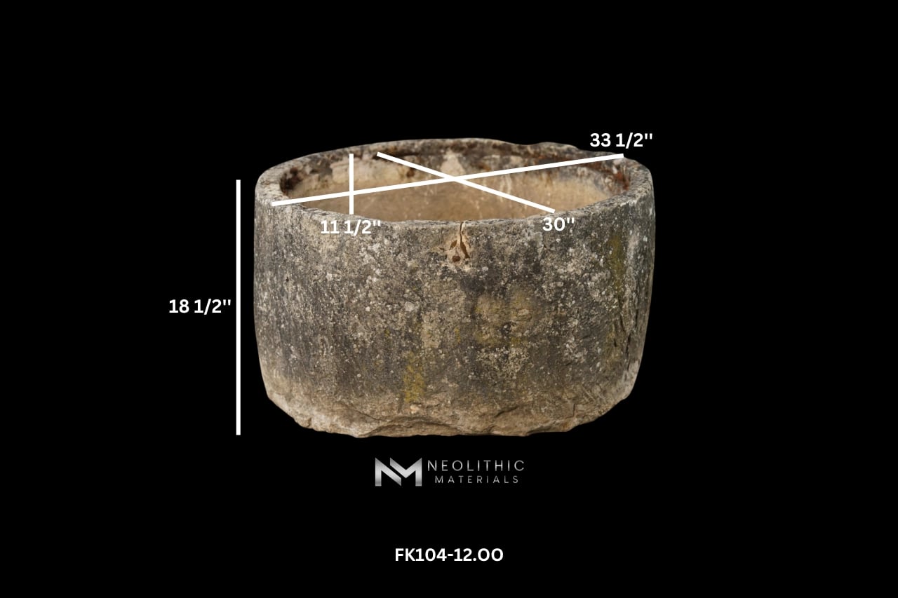 French Antique Limestone Trough - Image 2