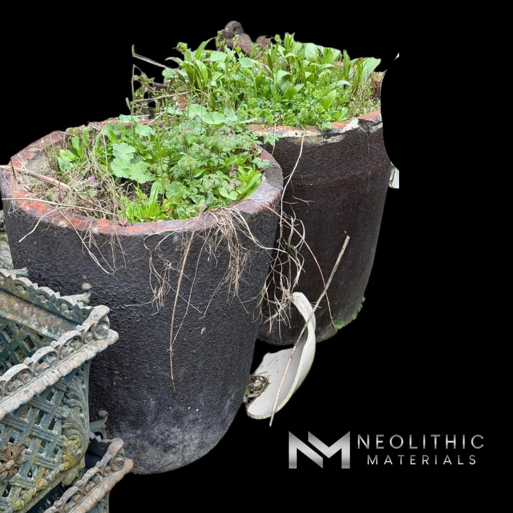 French Antique Foundry Crucibles
