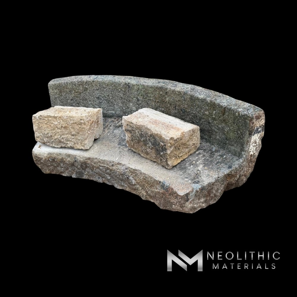 French Antique Limestone Bench