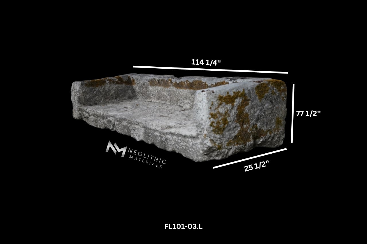 French Antique Limestone Trough - Image 2