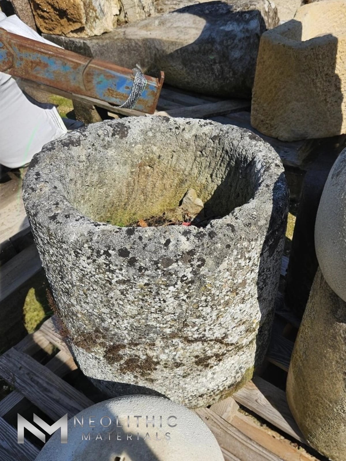 French Antique Limestone Trough - Image 1