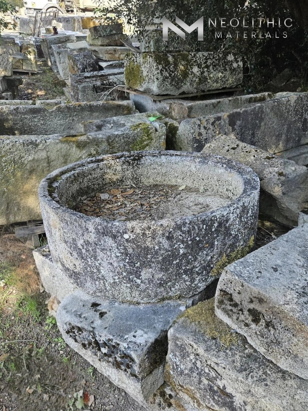 French Antique Limestone Trough - Image 1