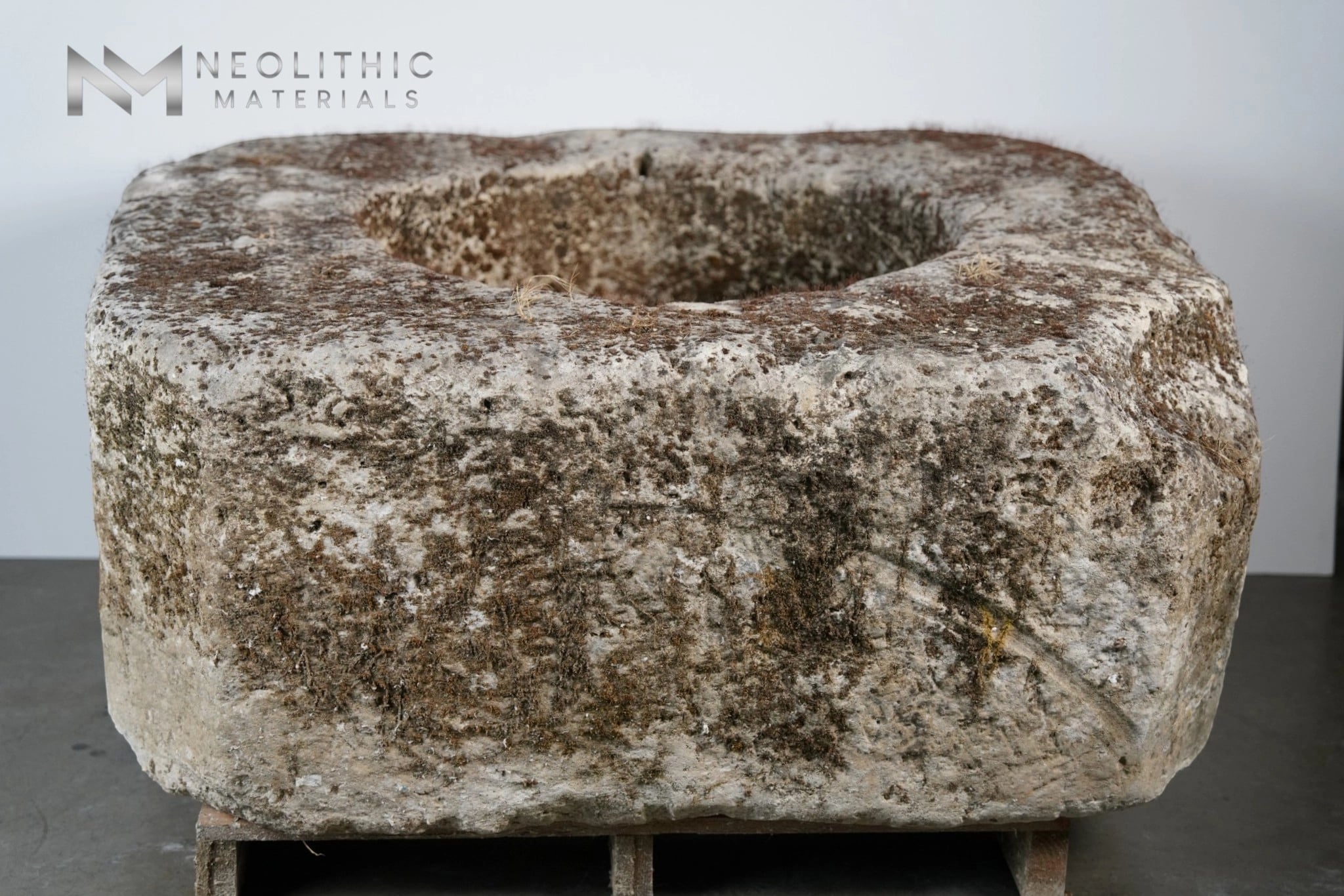 French Antique 19th Century Limestone Wellhead
