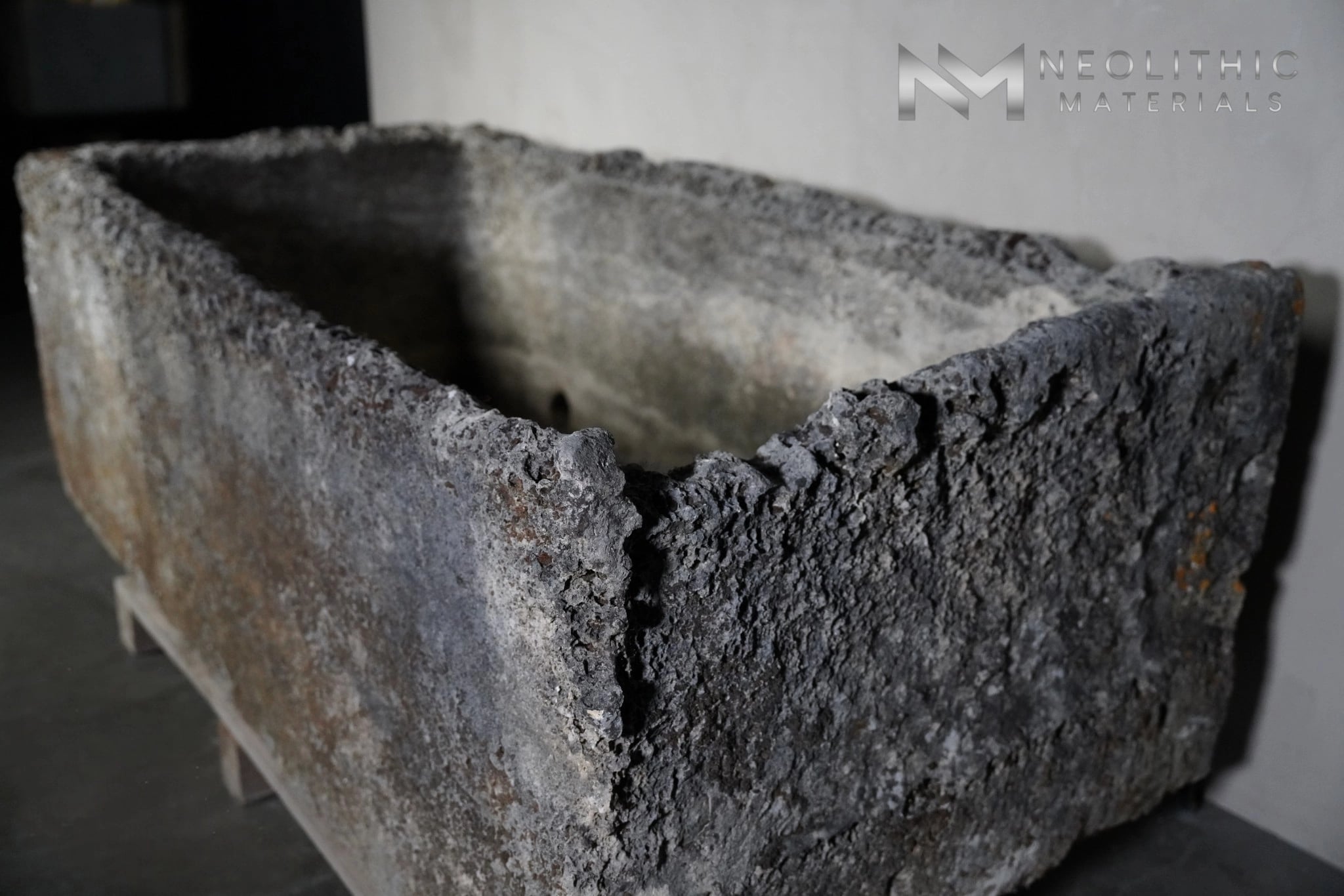French Antique 19th Century Limestone Trough - Image 6