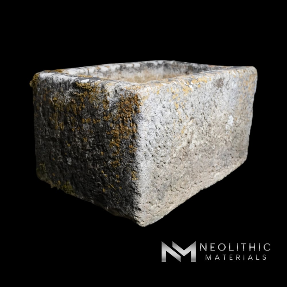 French Antique 19th Century Limestone Trough
