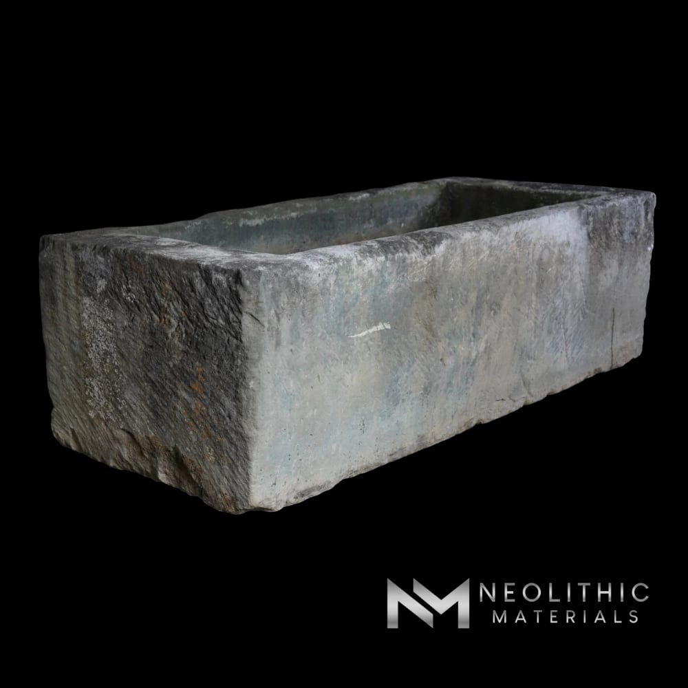 French Antique 19th Century Limestone Trough
