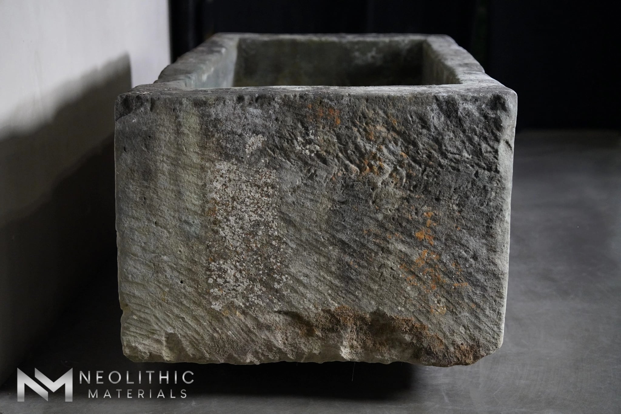 French Antique 19th Century Limestone Trough - Image 5