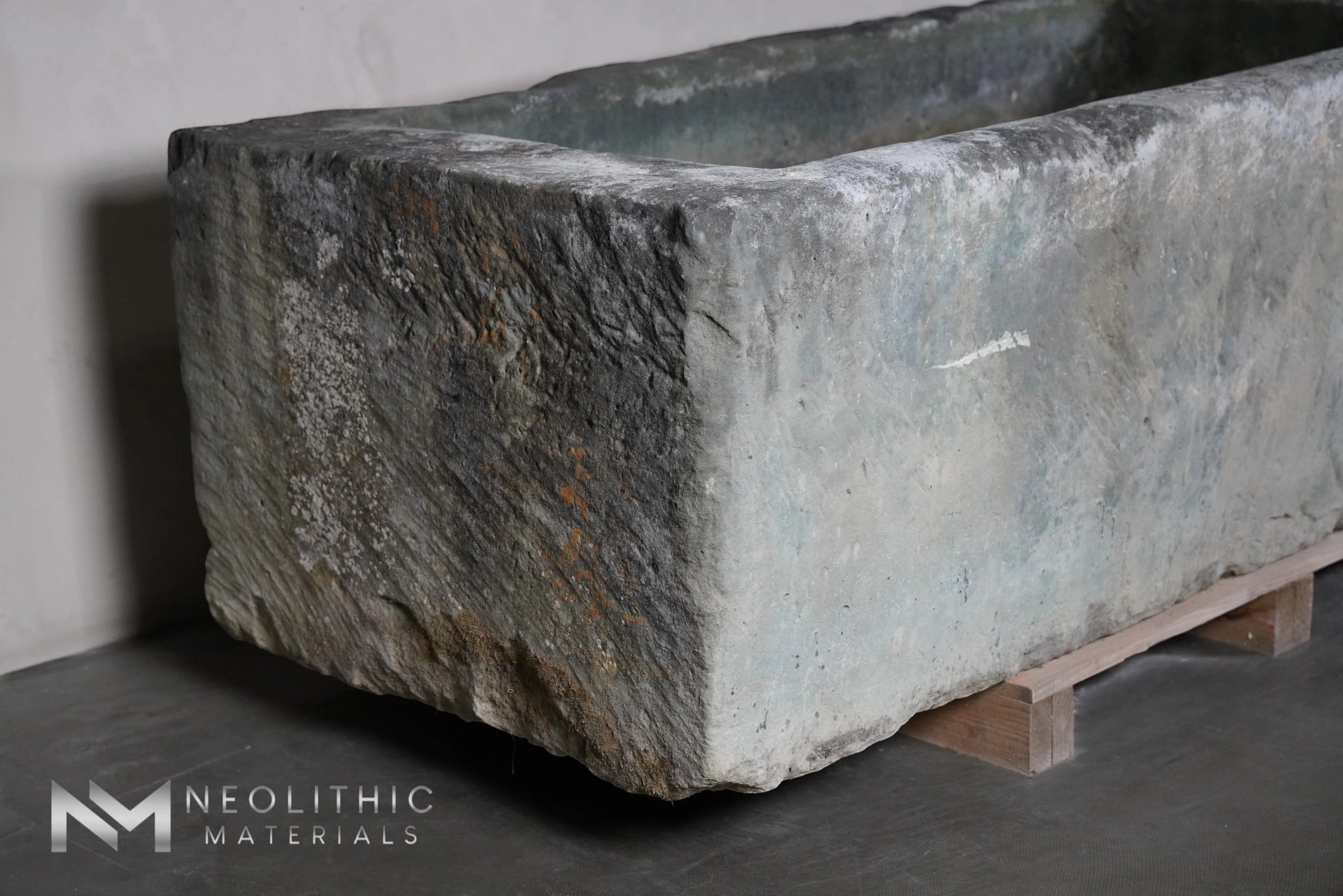 French Antique 19th Century Limestone Trough - Image 6