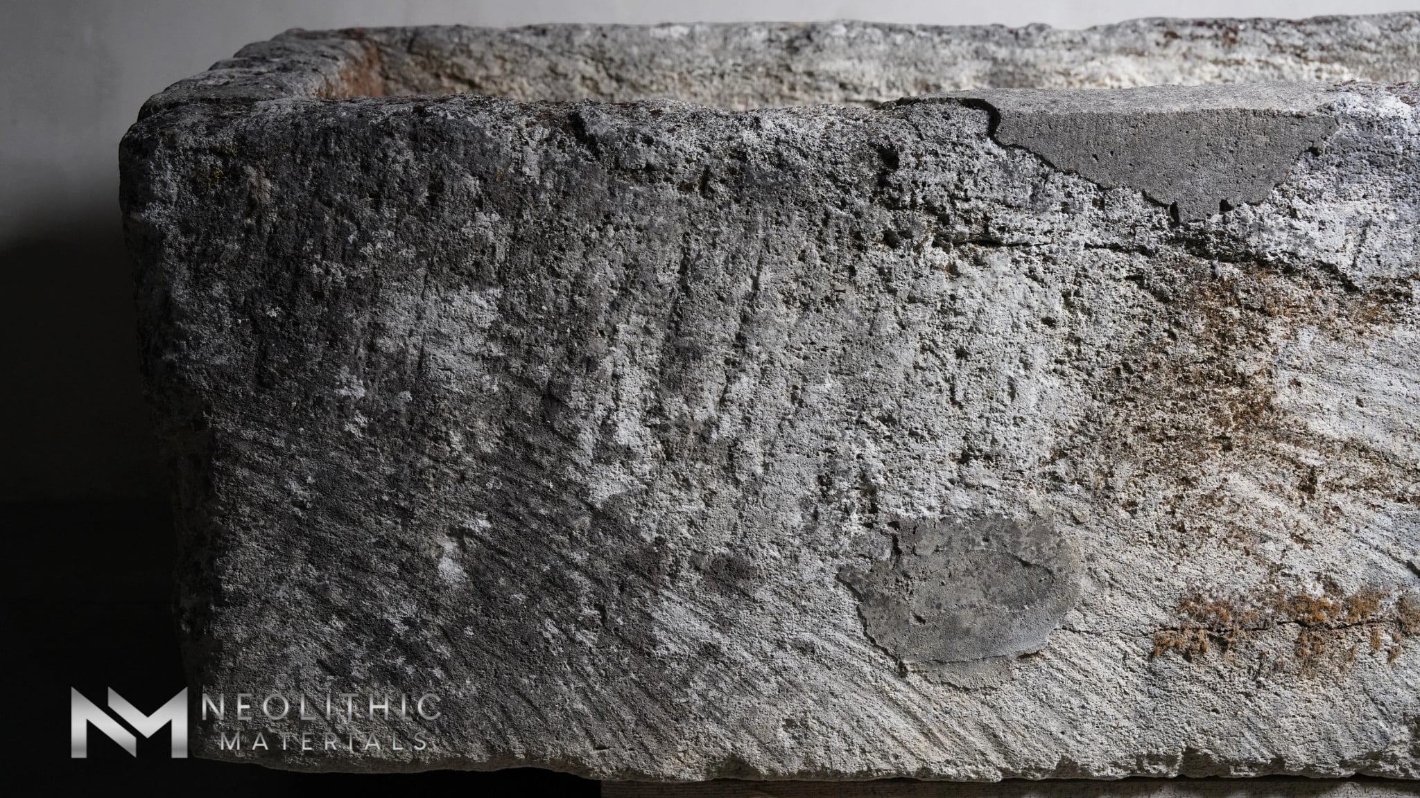 French Antique 19th Century Limestone Trough - Image 5