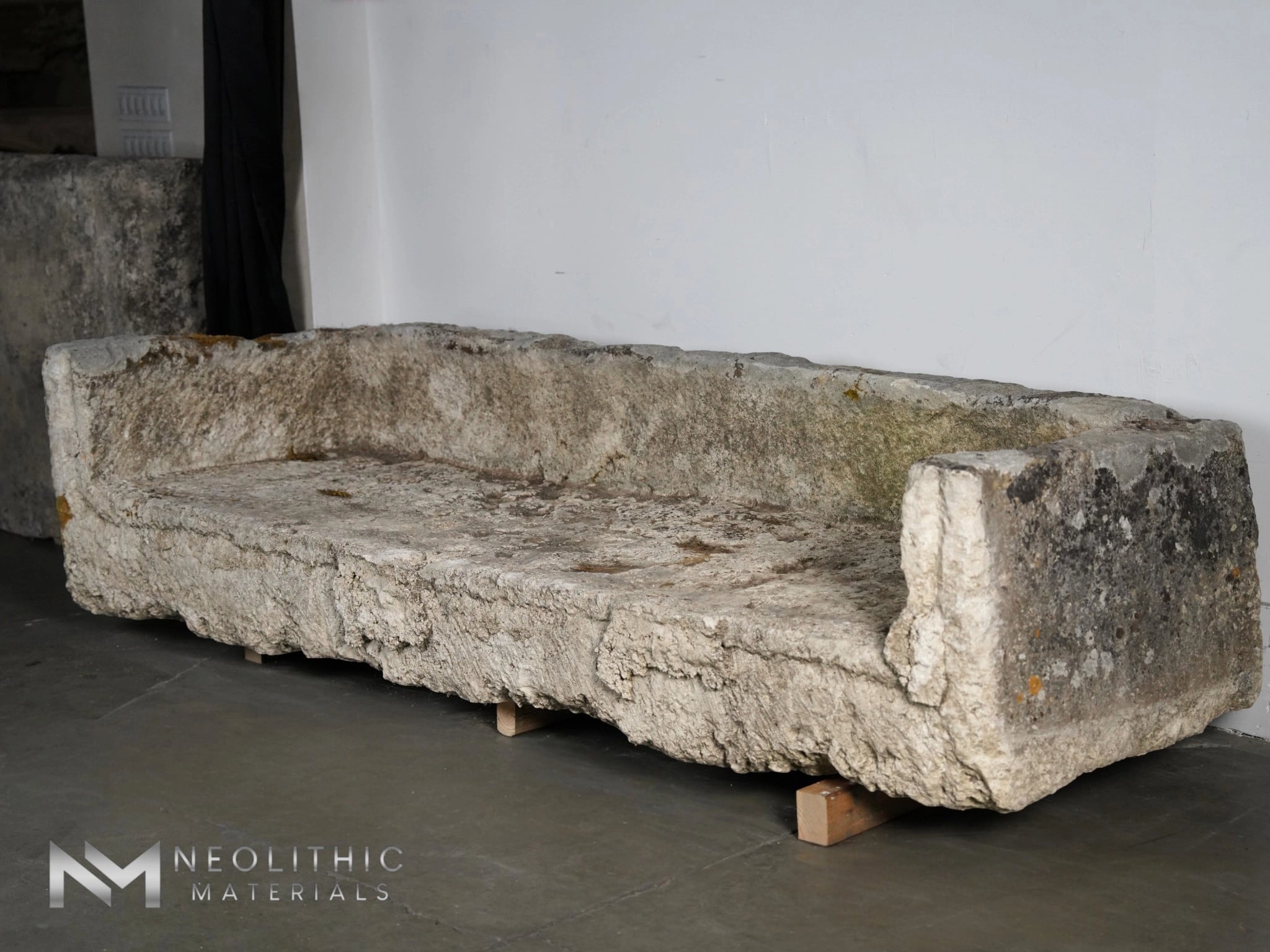 French Antique Limestone Trough