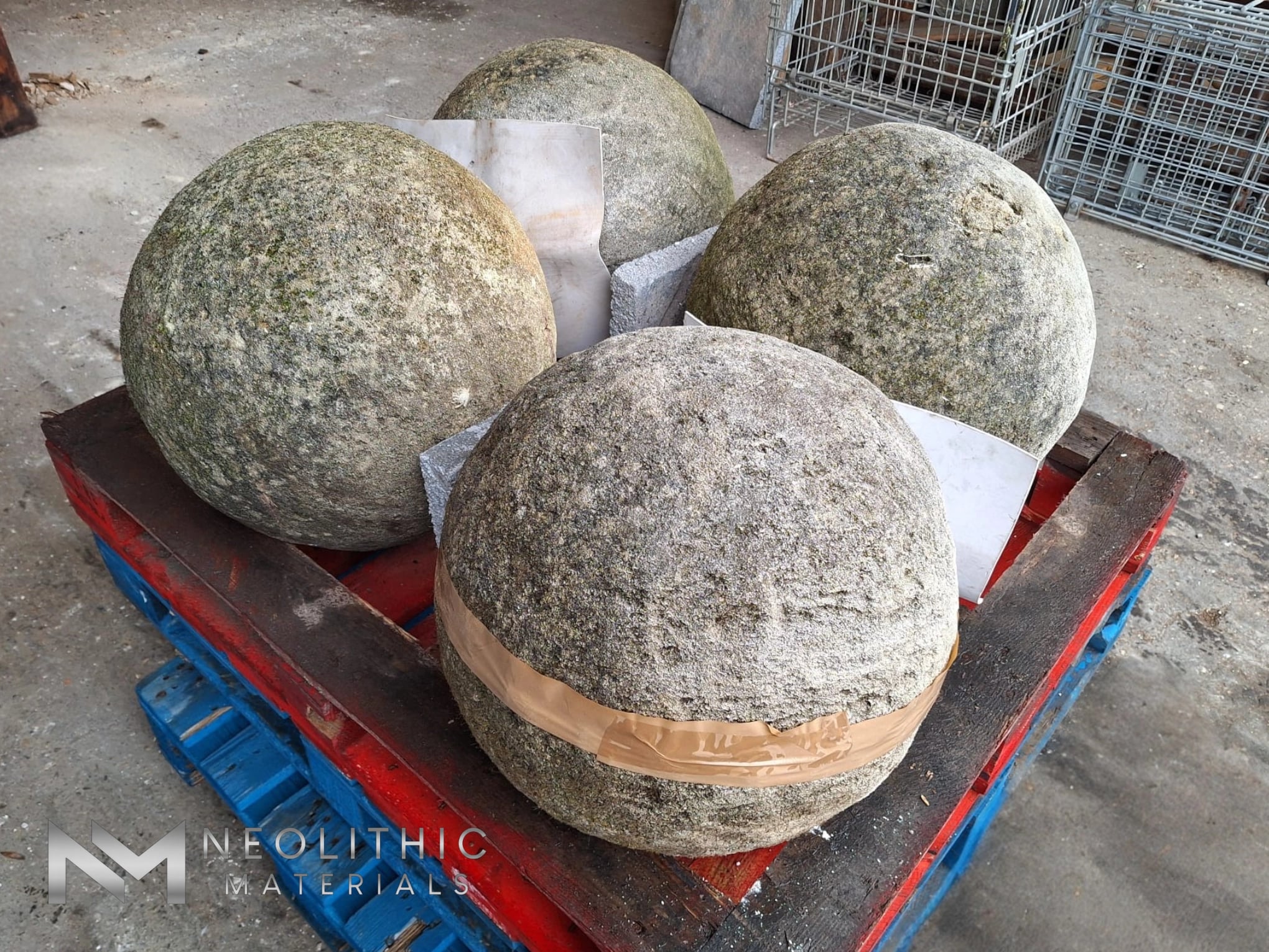 French Antique Stone Balls - Image 1