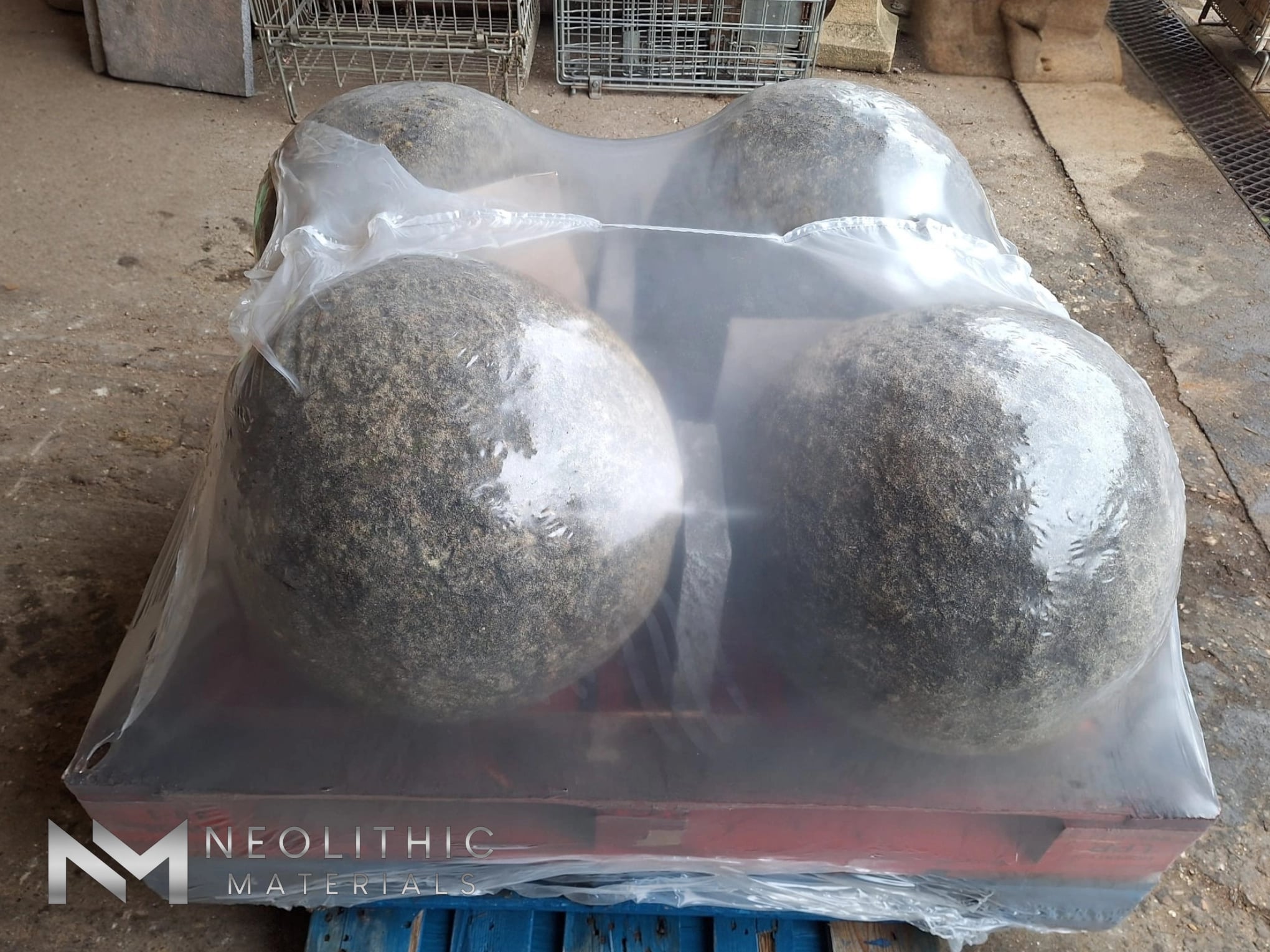 French Antique Stone Balls - Image 2