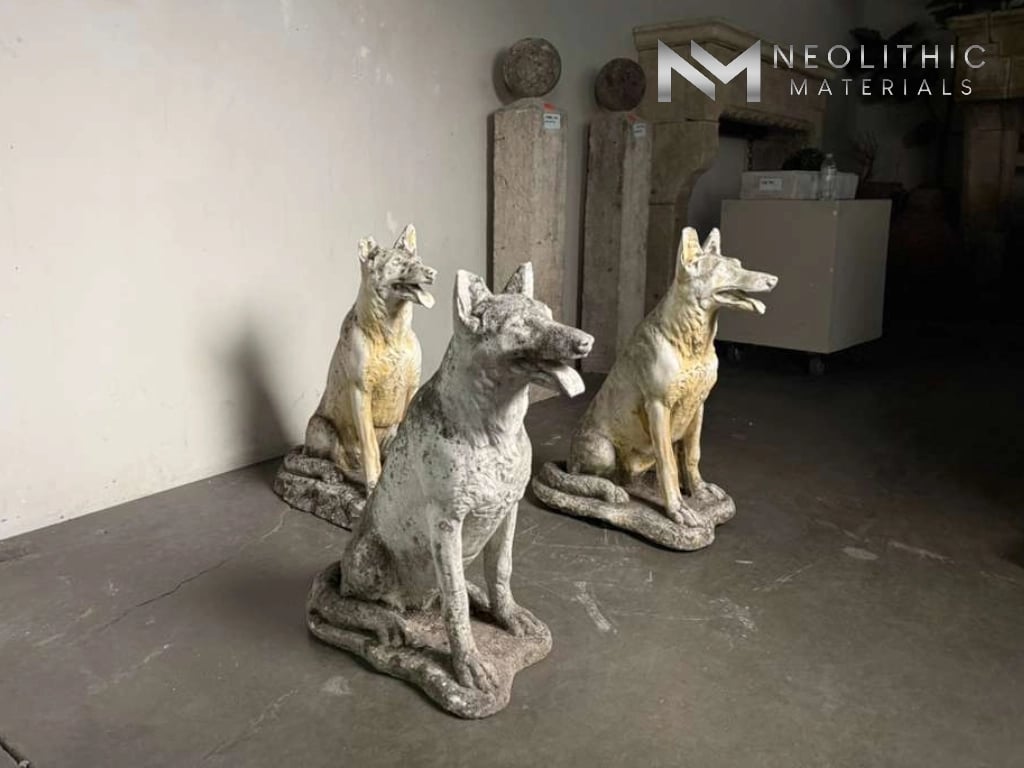 French Antique Cast Dogs - Image 2