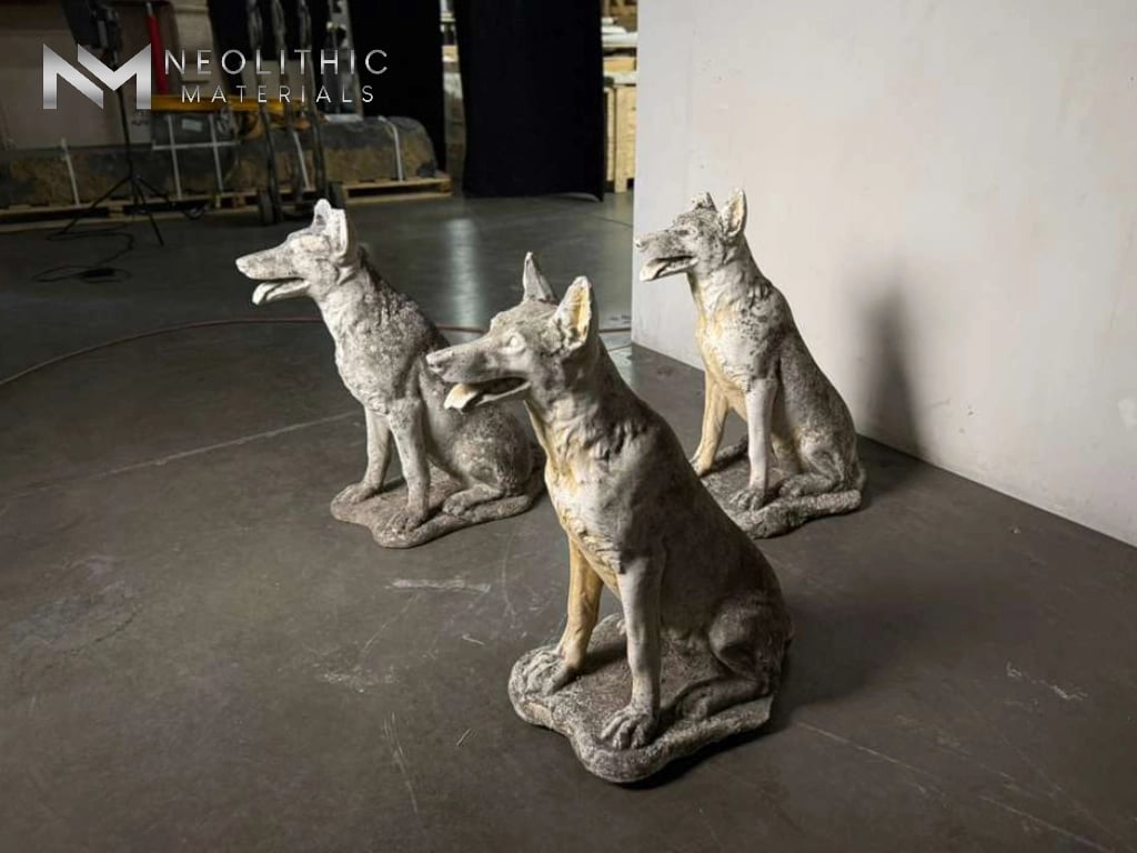 French Antique Cast Dogs - Image 3
