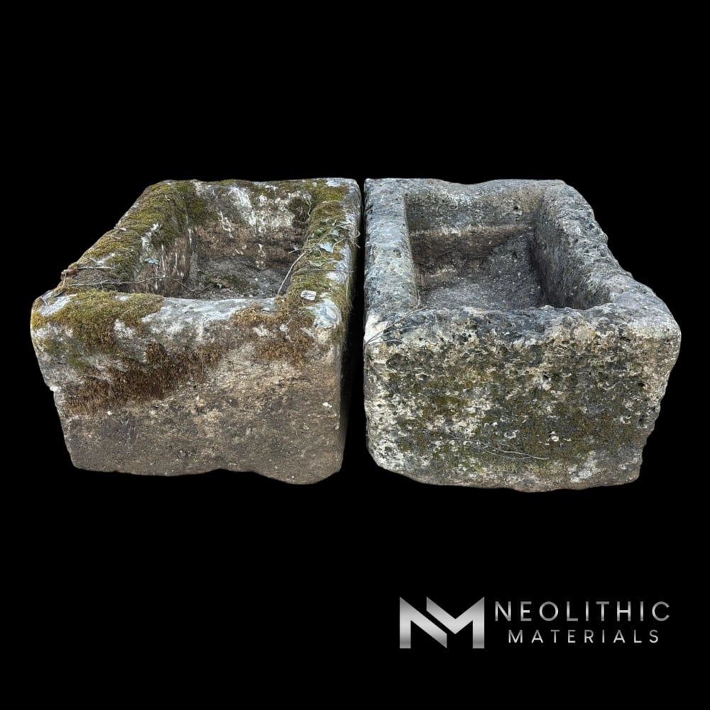 French Antique Limestone Trough