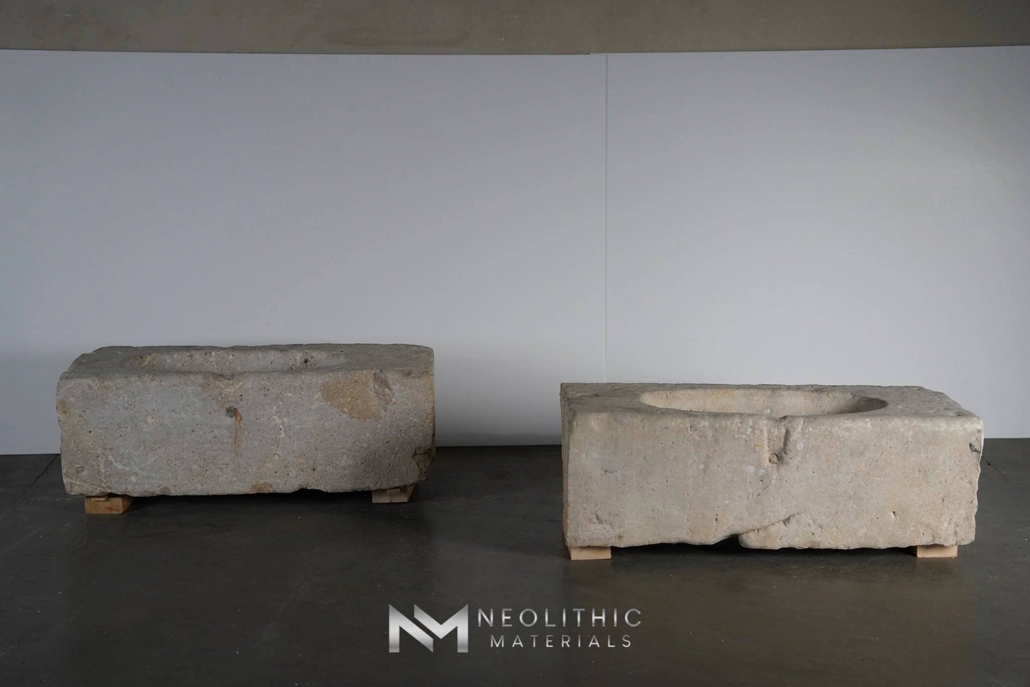 French Antique Limestone Trough - Image 1