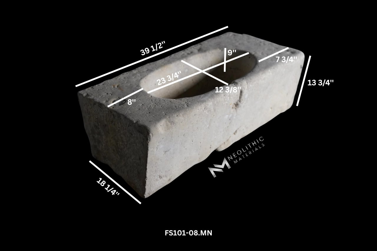 French Antique Limestone Trough - Image 3