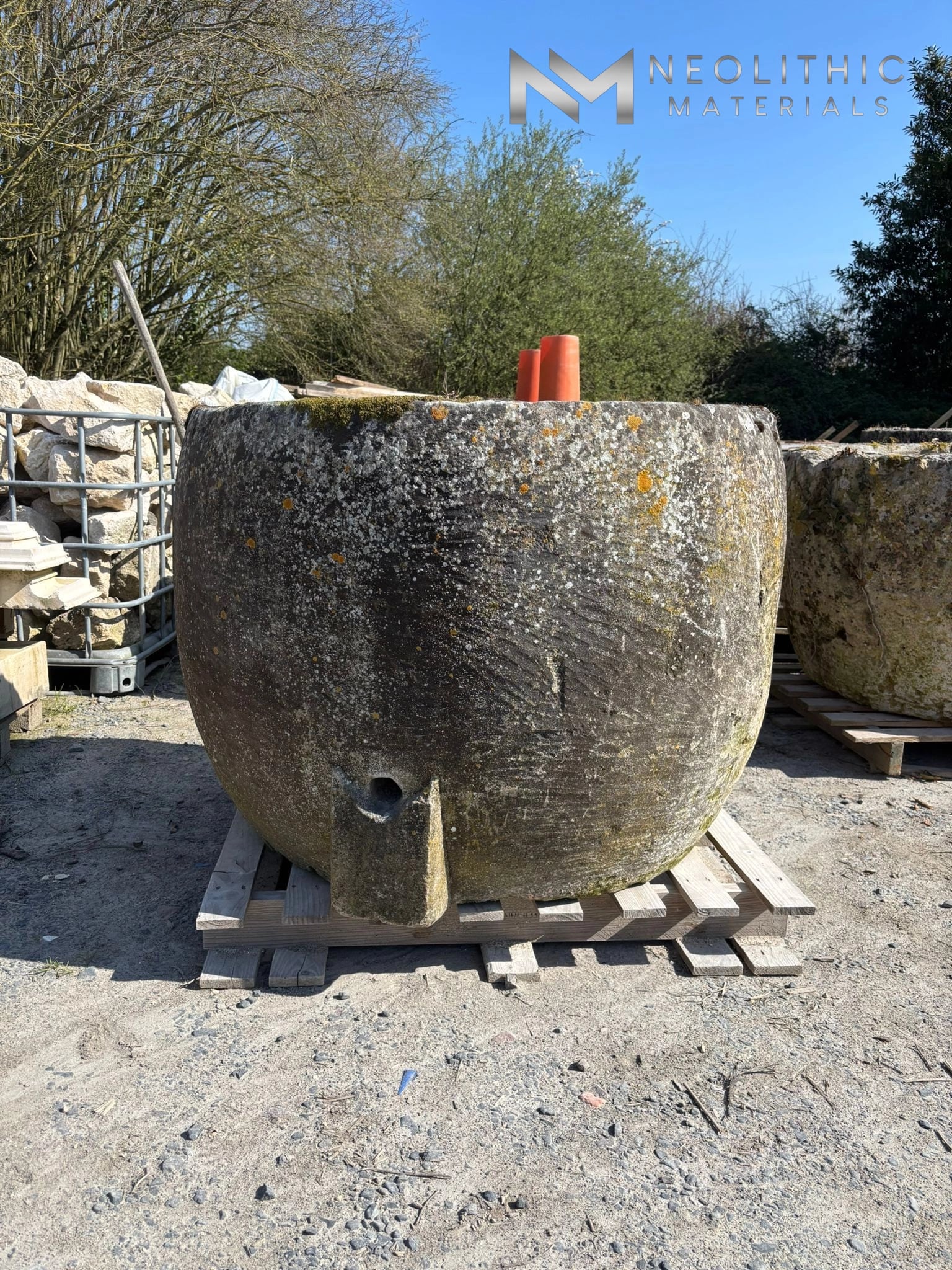French Antique Limestone Trough - Image 1