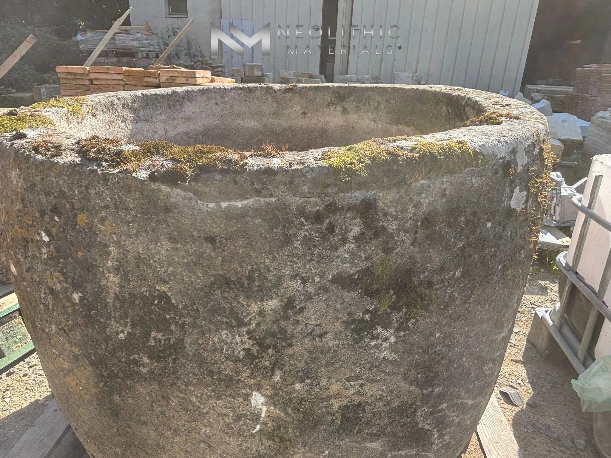 French Antique Limestone Trough - Image 2