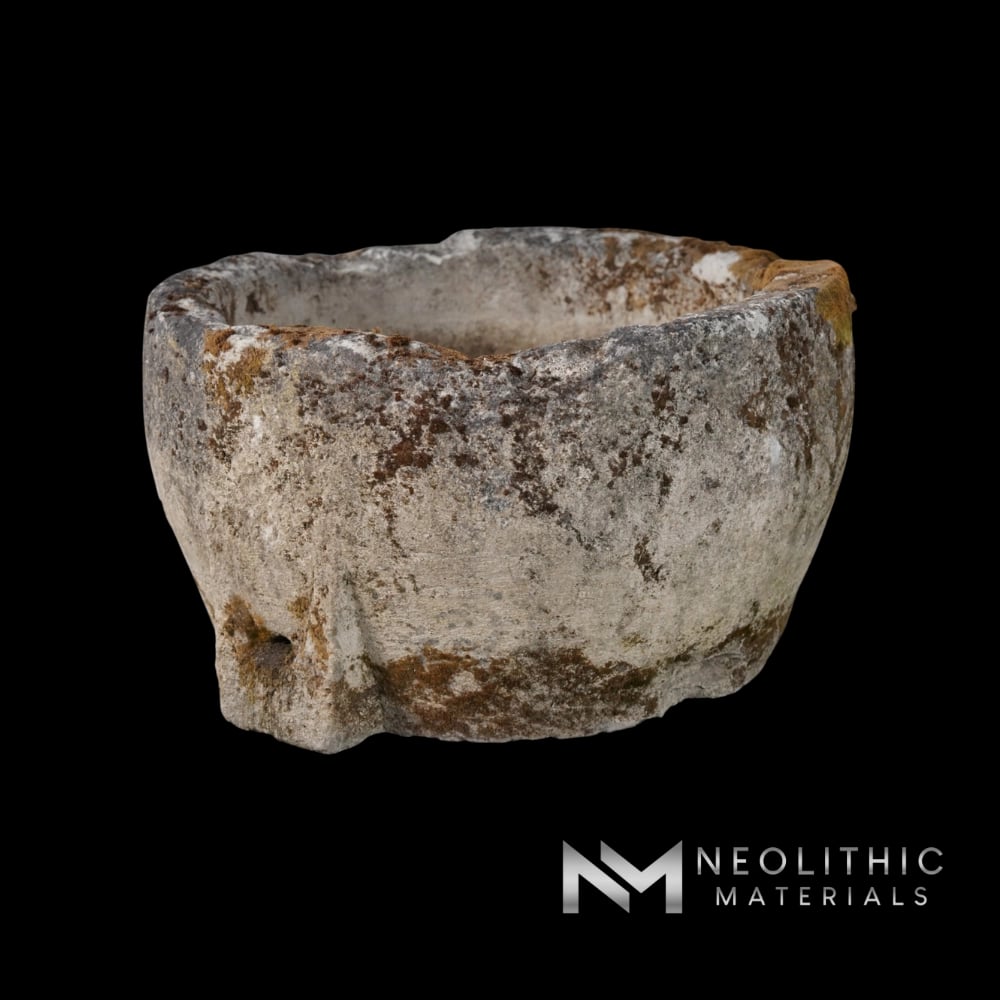 French Antique 19th Century Limestone Trough