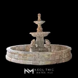 Reclaimed Limestone Fountain